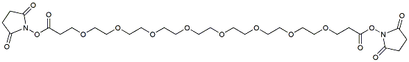 Molecular structure of the compound: Bis-PEG8-NHS ester