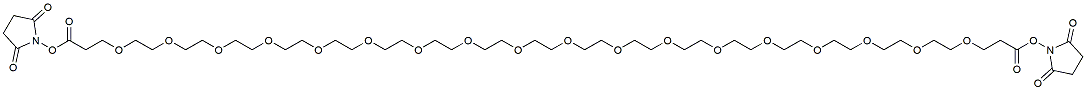 Molecular structure of the compound: Bis-PEG18-NHS ester
